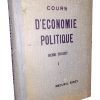 Cours d'Economie Politique - Henri Truchy (volumul I)